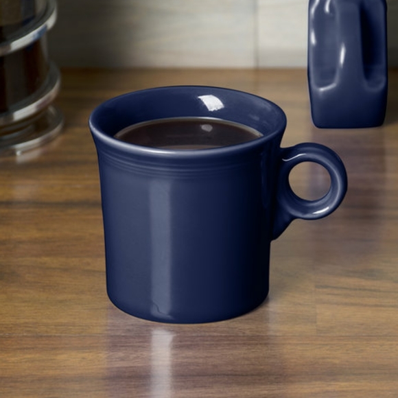 Vintage Cobalt Blue Fiestaware Fiesta Java Coffee Tom & Jerry Mug Cup - Picture 2 of 2